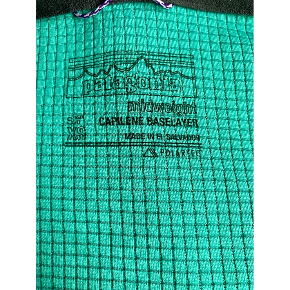 Patagonia Midweight Capilene Baselayer Long Sleeve Top Green XS Women - Picture 4 of 7